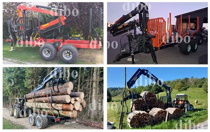 log trailer crane log trailer crane